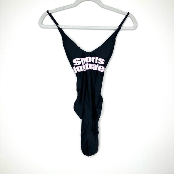 Sports Illustrated Swimsuit One Piece White & Pink Logo NWT Size 10 SI Logo - Picture 2 of 10